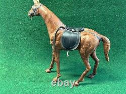 Horse Leather Covered Vintage With Saddle. NICE Large