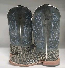 Horse Power 13 Coco Caiman Print Western Boot Grey Mens Size 13D