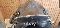 Horse Saddle Vintage 15 Seat 5 Gullet Black Leather