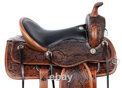 Horse Saddle Western Pleasure Trail Elite Antique Leather Tack 15 16 17 18