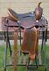 Horse Saddle Western Used Pleasure Trail Hand Carved Antique Leather Tack 15-18