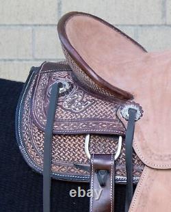 Horse Saddle Western Used Pleasure Trail Roping Roper Leather Tack Set 12 13 14