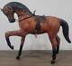 Horse Statue Figurine Vintage Country Leather Wrapped Farmhouse