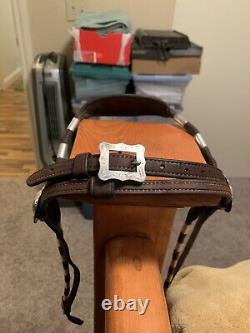 Horse bridle western leather headstall vintage great condition