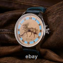 Horse watch, vintage watch, pocekt watch, vintage timepiece, mens wristwatches, watch