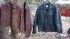 Horsehide Leather Half Belt Jackets Vintage New