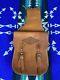 Idaho Leather Company Vintage Brown Leather Horse Saddle Bag NOS 80s