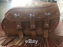 Indian Chief Vintage Classic Dark Horse Desert Tan Leather RH Bag 1021181