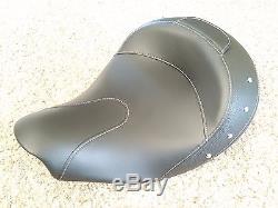 Indian Motorcycles Solo Seat Black Leather Studded Dark Horse Vintage Touring