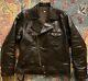 JELADO Antique Garments 1930s Half Belt Horsehide Leather Jacket Sz 42 Eastman