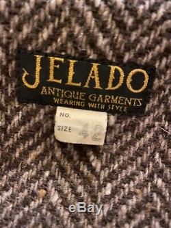 JELADO Antique Garments 1930s Half Belt Horsehide Leather Jacket Sz 42 Eastman