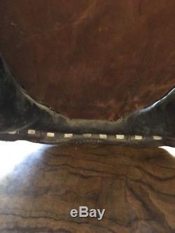 JJ ST30 Antique Horse Collar Mirror Vintage Harness, Leather, Iron