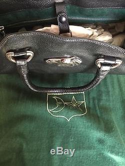 Kiselstein-Cord Vintage Handbag 1996.925 HORSE Black Leather Tote Bag
