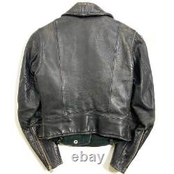 LEATHER TOGS HORSE HIDE RIDERS JACKET Men's Outwear XS 40s Vintage old clothes