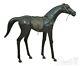 LF54156EC Vintage High Quality Leather Horse Equestrian Statue