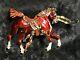 Large Vintage Lunch at the Ritz Horse Pin/Brooch Tack and Leather