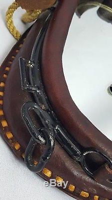 Leather Horse Collar Saddle Mirror Western Ranch Farm Country Decor Vintage