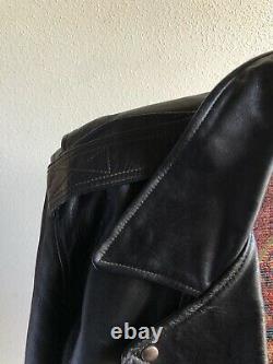Leather Motorcycle Jacket Horse Hide SportClad 1950s Size 42
