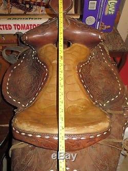 Leather Vintage 16 Horse Saddle