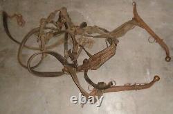 Leather vintage Horse tack Driving Harness