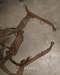 Leather vintage Horse tack Driving Harness