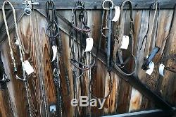Lot Of Vintage HORSE TACK BRIDLES BITS Leather 12 Pieces 18 Pounds