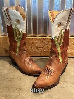 Lucchese Rare Vintage Charlie Horse 1 Saguaro Boots 8