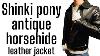 Luxury Vintage Horsehide Leather Jacket Shinki Pony Antique Tailor Made Racer