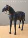 MID Century Leather Horse Sculpture! Equestrian Saddle 50's Vtg Stallion