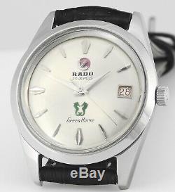 MInt Vintage RADO Green Horse 31 Jewel Automatic Date Wrist Watch