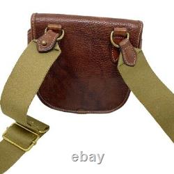 MULBERRY England Vintage Brown Small Leather Saddle Camera Shoulder Sling Bag