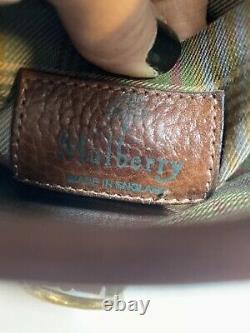 MULBERRY England Vintage Brown Small Leather Saddle Camera Shoulder Sling Bag
