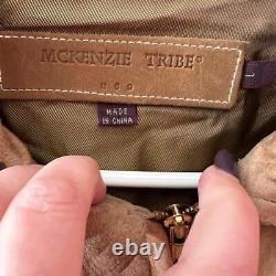 McKenzie Tribe Vintage Tan Goat Suede Leather Jacket