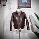 Men's Biker Jacket Plant Tanned Horse Leather Short Classic Vintage Lapel