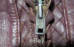Men's Brown Vintage Spiegel Horse Hide Front Quarter Leather Coat Talon Zipper
