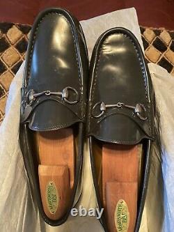 Mens Gucci Vintage 1953 Horse bit Gray Loafers