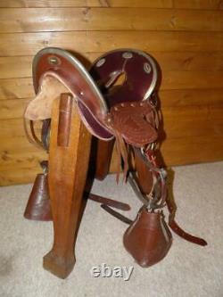 Military Vintage Oxblood Brown McClellan US Cavalry Saddle 16.5 Seat 4 Wide