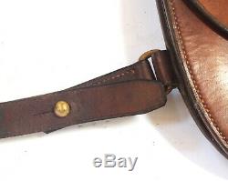 Mk III Officer's Spare Horseshoe Case WW1 Cavalry Equipment, vintage leather