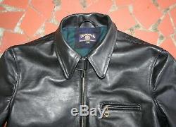 Monarch Hercules Style Half Belt Italian Leather Horse Hide Jacket Built To Suit