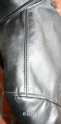 Monarch Hercules Style Half Belt Italian Leather Horse Hide Jacket Built To Suit