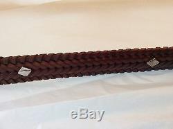 Mountain Horse Thunderhead Rare Mens Belt Braided 32 Authentic VIntage collector