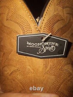 NEW Moonshine Spirit Mens 9D Brad Paisley Crazy Horse Vintage Western Boots $199