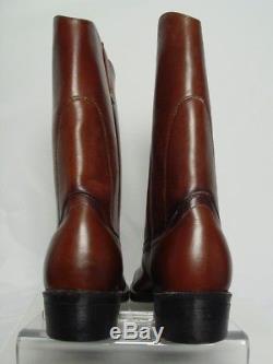 NOS NIB Vtg RED WING PECOS 1472 Men 11-A Brown Leather Western Horse Cowboy Boot