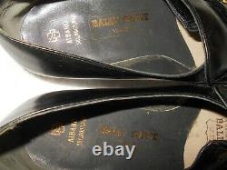 NWOB Vintage Bally Men's Black Leather Horse Bit Loafers Made In Switzerland 9