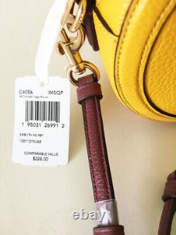NWT Coach C4056 camera bag with horse and carriage im/ochre/vintage mauve