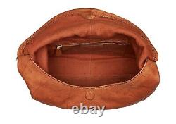 NWT FRYE Campus Large Rivet Vintage Leather Hobo Shoulder Bag, Saddle (FREE S&H)