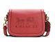 New Coach C4058 Saddle Bag with Horse and Carriage Leather Poppy / Vintage Mauve