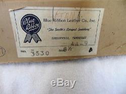 New Old Stock 1960's English Equestrian Horse Riding Boots / Blue Ribbon 8.5 Box