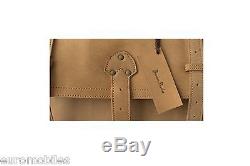 New Premium Real Leather Travel Briefcase Satchel Bag 16 Crazy Horse Vintage