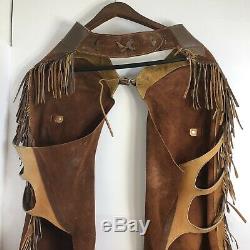 Nudies Rodeo Tailors Chaps North Hollywood Vintage Leather Western 60s Horse